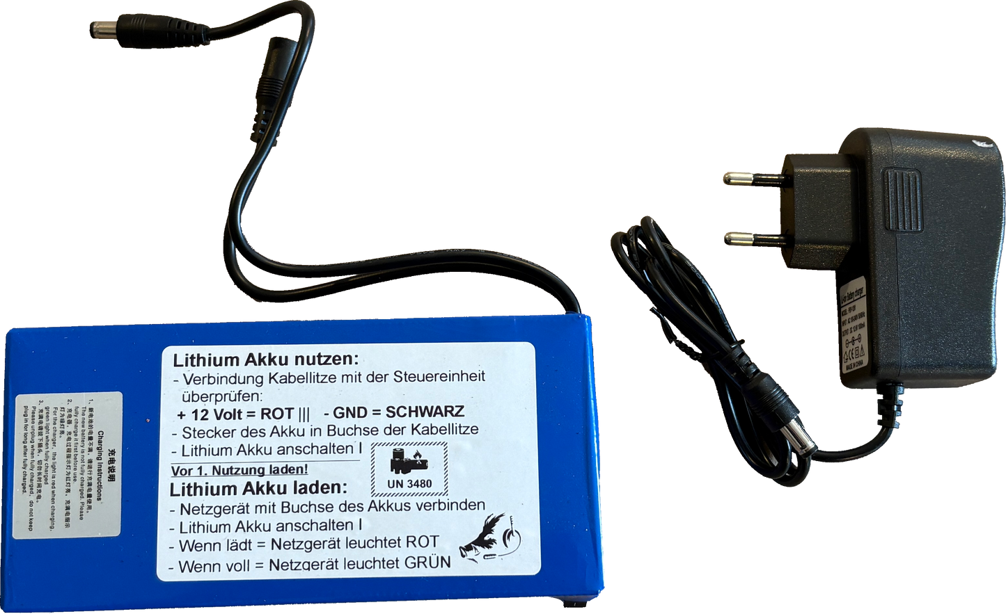 Mobilne nęcisko – Akumulator ("Handykirrung AKKU")
